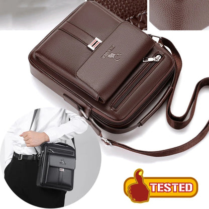 Men's Genuine Leather Crossbody Shoulder Bags