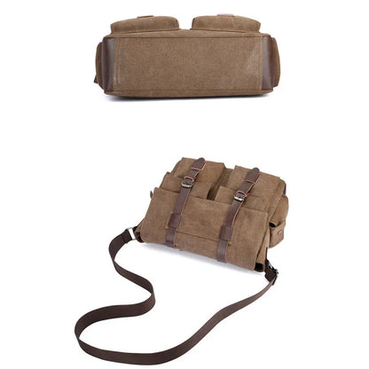 Men's Vintage Canvas Crossbody Bag