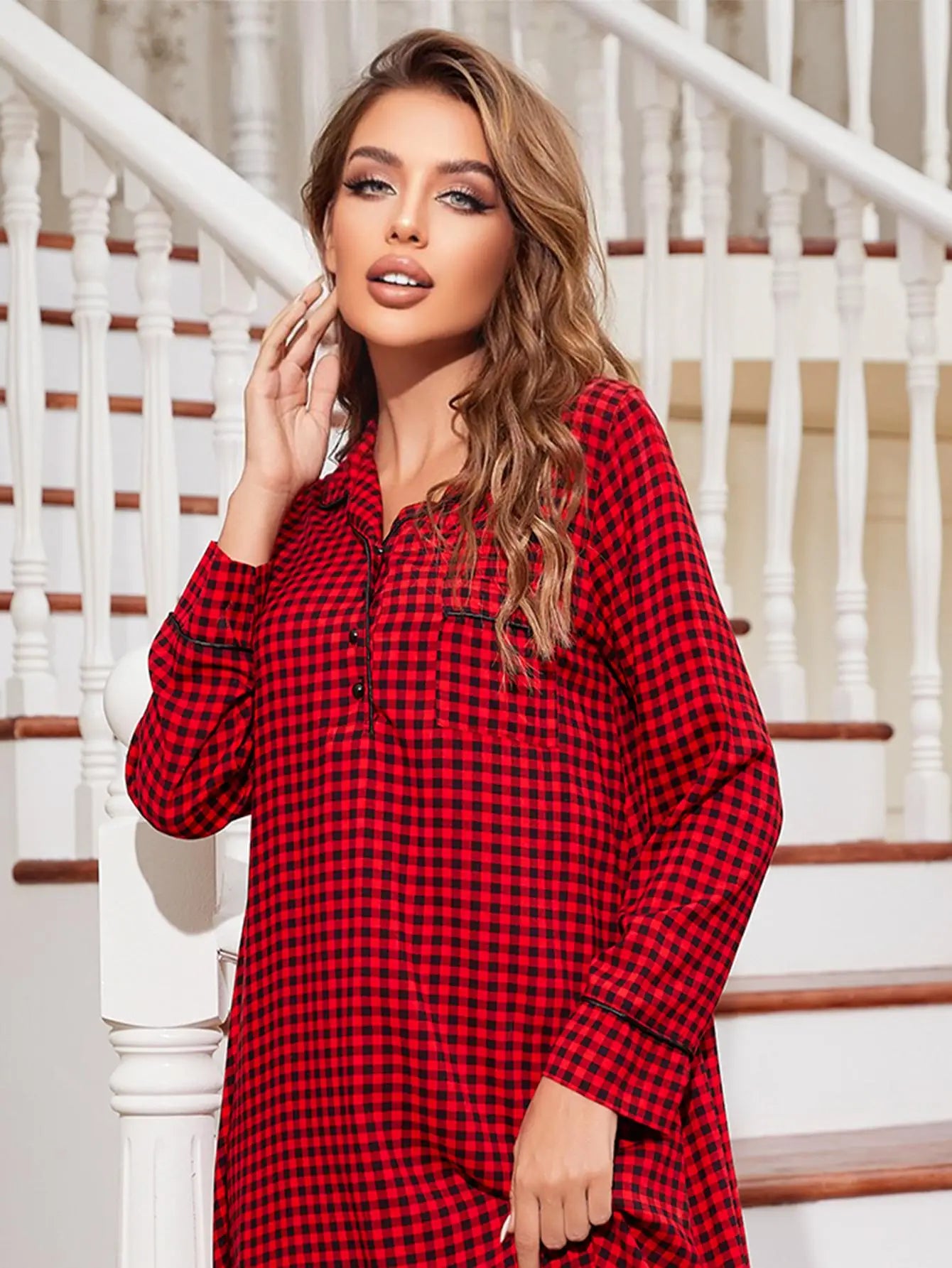 Long Sleeve Women's Nightgown