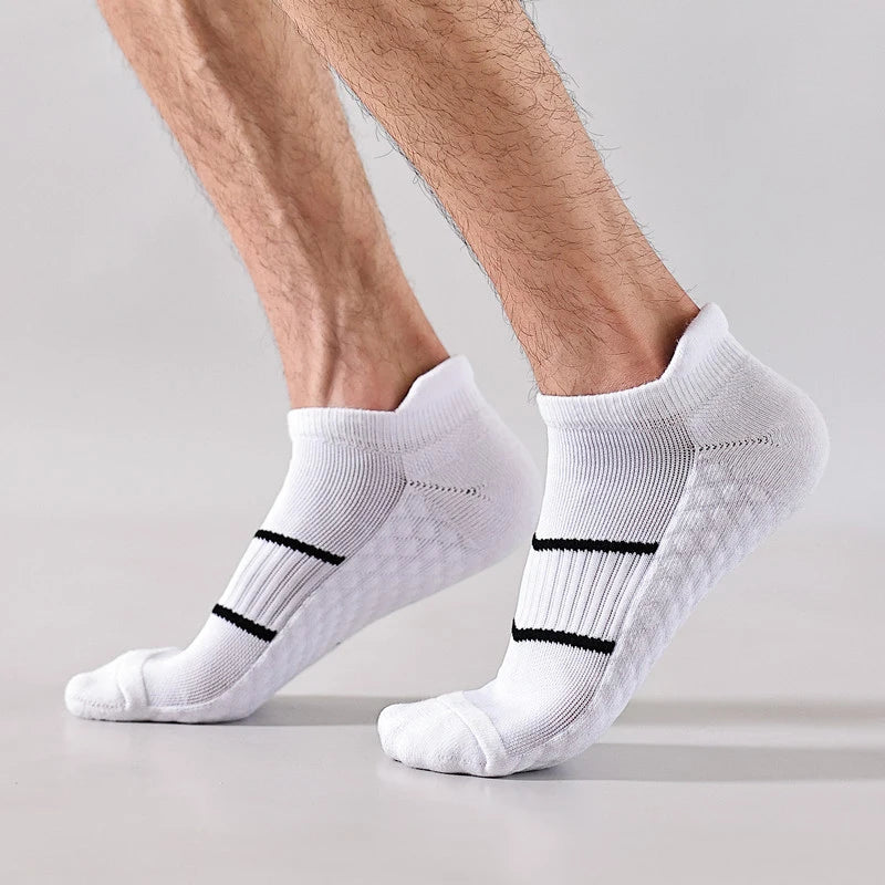 5 Pairs Men's Polyester Cotton Ankle Socks Series 2