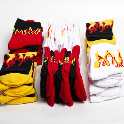 Men’s Fashion Crew Socks | Color on Fire Design