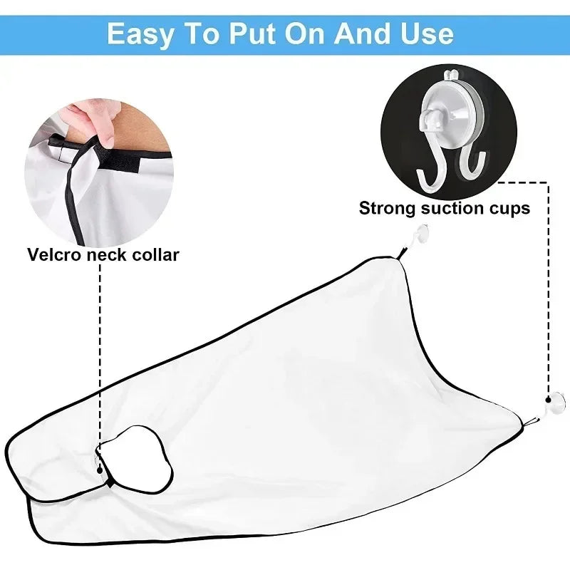 Shaving Apron for Men - Waterproof Face Hair Cleaning Bib