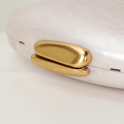 Oval Shaped Acrylic Evening Handbags | Elegant Clutch Purses for Women