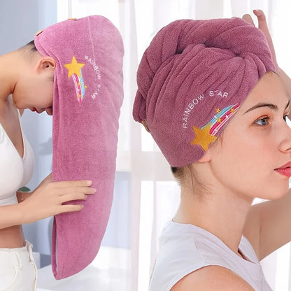 Quick-Dry Hair Hat - Super Absorbent Soft Head Towel Wrap