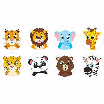 Cartoon Animal Stickers – Cute Labels for Kids