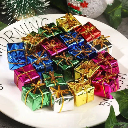 Mini Foam Gift Boxes Ornaments – Xmas Tree Hanging Pendants