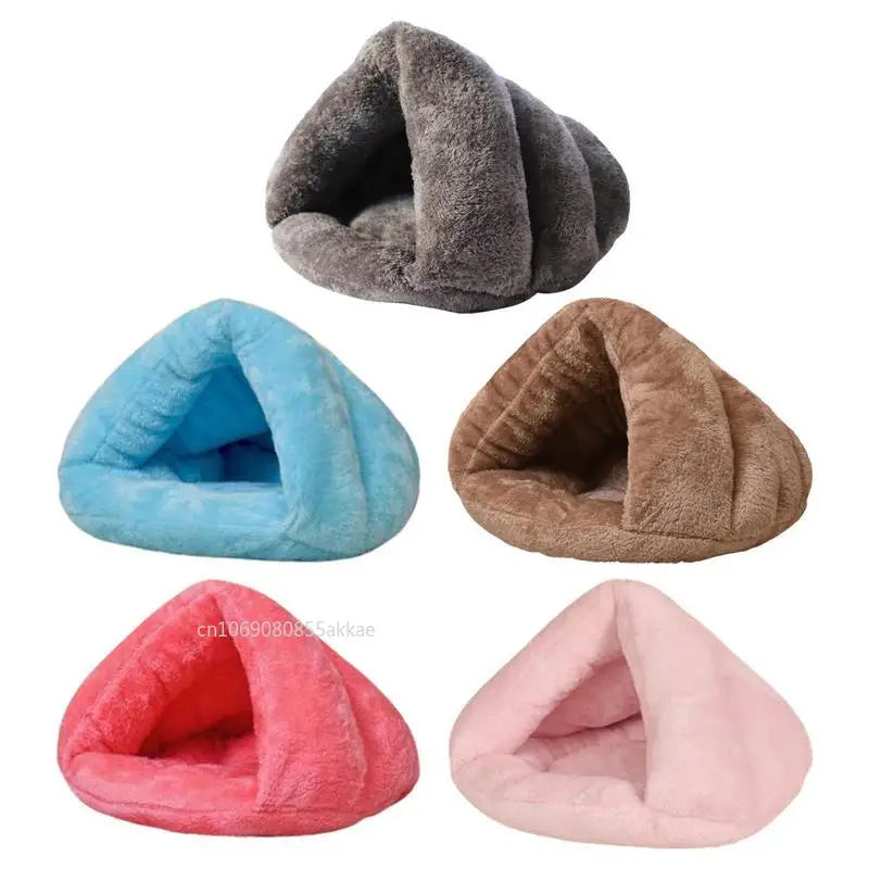 Winter Plush Dog Bed