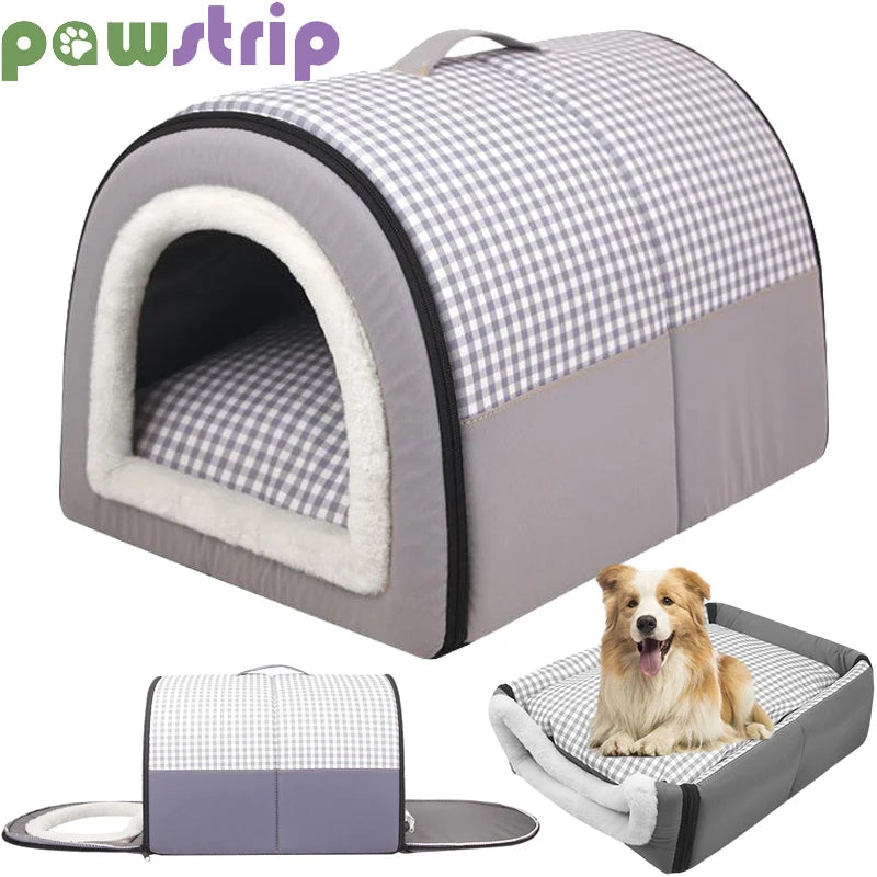 Cozy Foldable Pet Dog House Bed