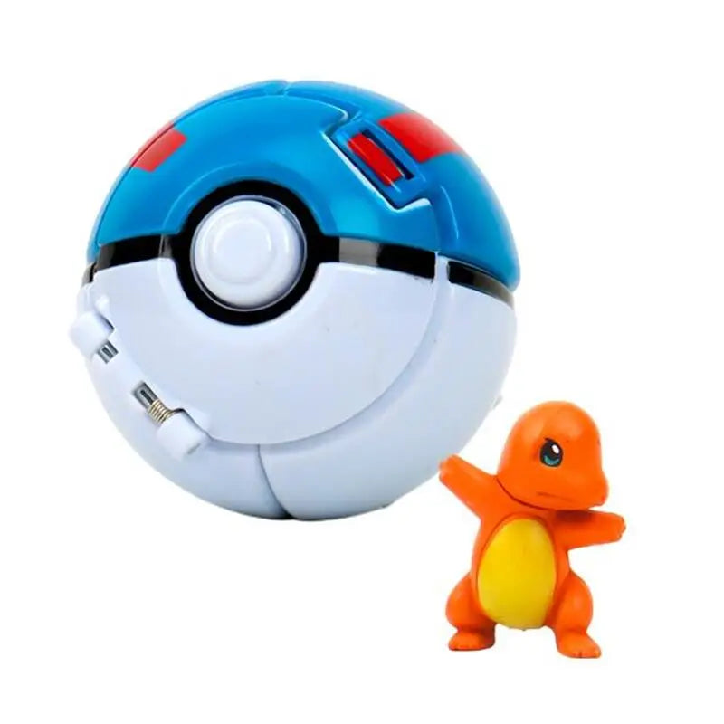 Pokemon Pokeball Figure – Pikachu & Squirtle Action Model Toy