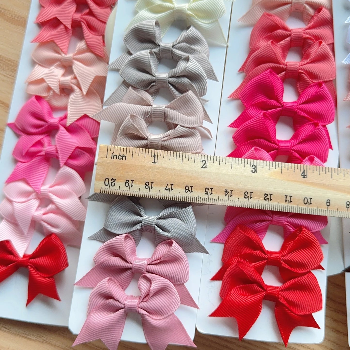 10/20 Pcs Swallowtail Bowknot Hair Clips - Handmade Ribbon Bows for Girls