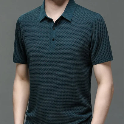 Summer New Men's Short Sleeve T-Shirt – Cool and Breathable Polo Shirt