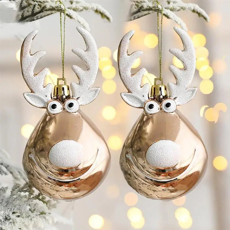 Elk Christmas Balls Ornaments – Bauble Pendant for Tree Decor