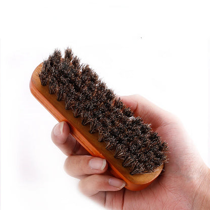 Leather Shoe Care Cleaning Set with Horse Hair Brush