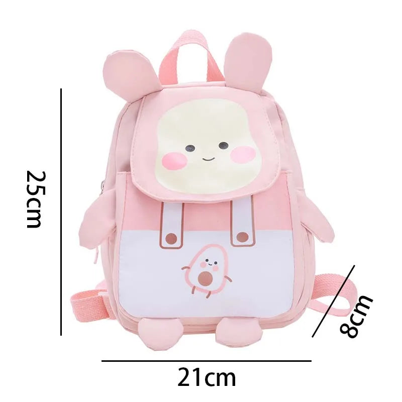 Cute Avocado Kids Backpack – Cartoon Handbag for Girls & Boys, Kindergarten & Travel