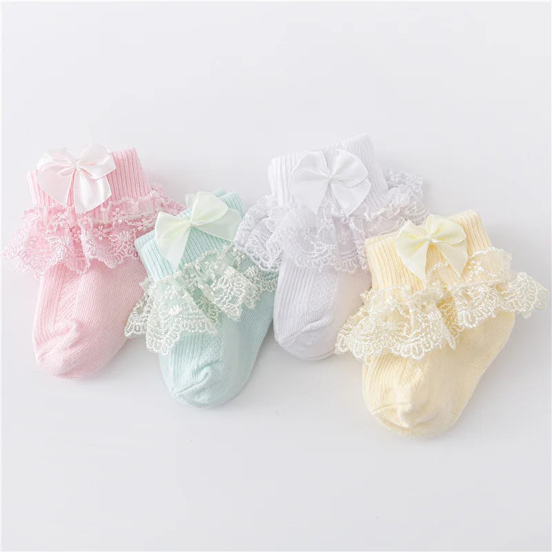 Cotton Lace Infant Girls Sock