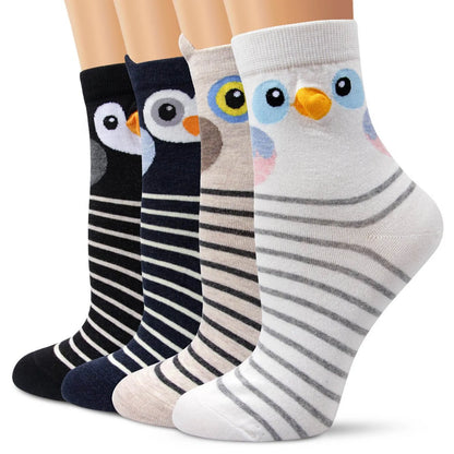 Cotton Short Socks Cartoon 3d