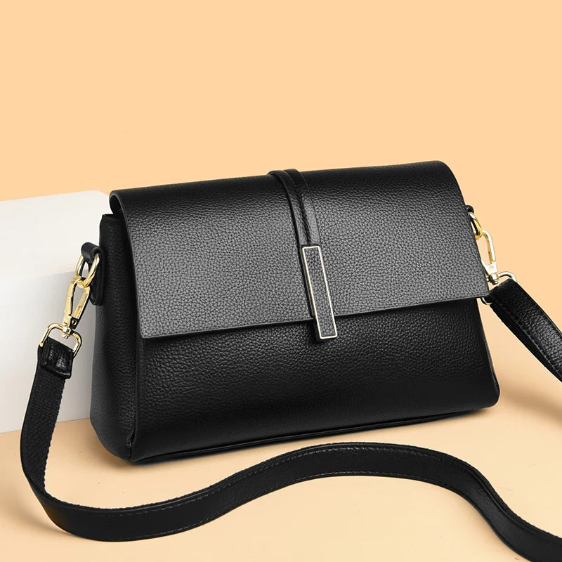 High-Quality Soft Genuine Leather Shoulder & Crossbody Bags for Women