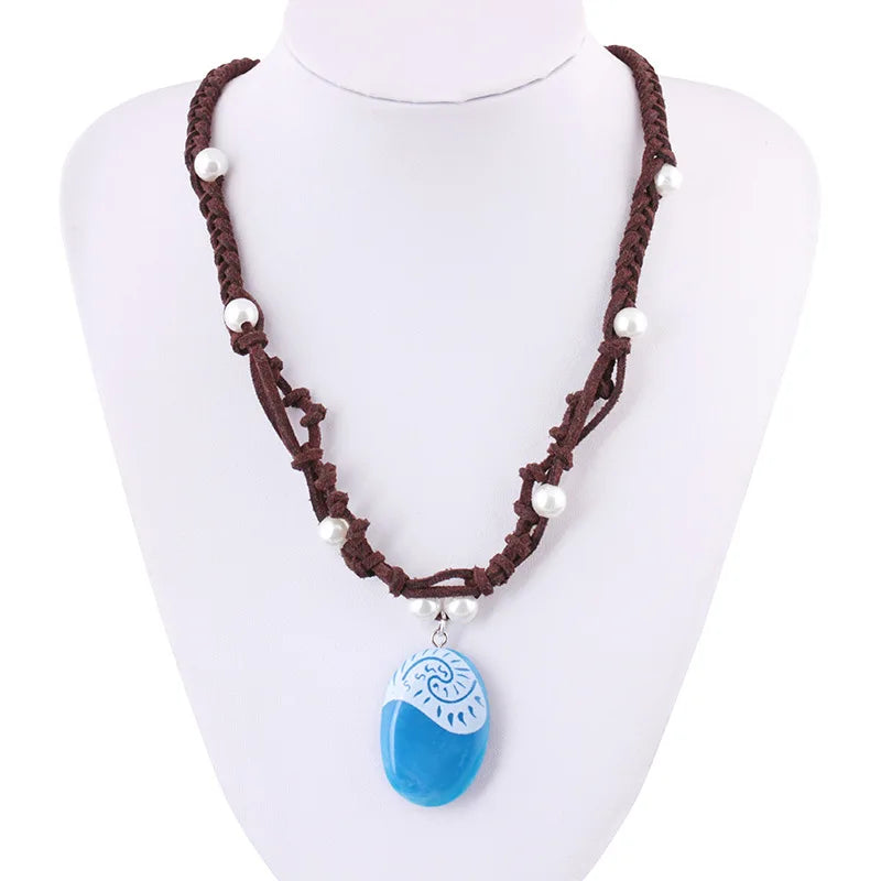 Disney Moana Necklace | Kawaii Ocean Legend Cosplay Accessory