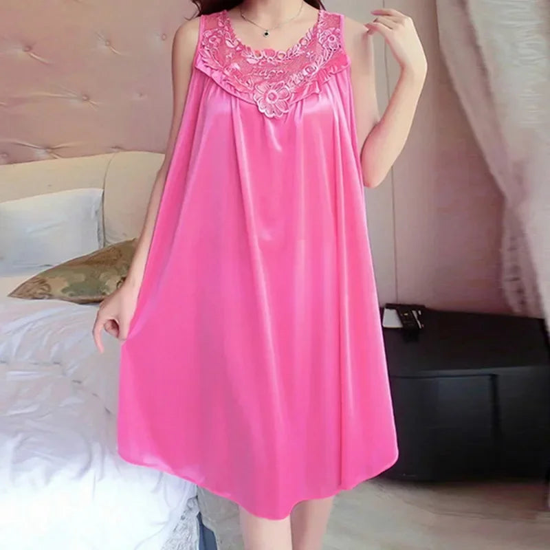 Women’s Satin Lace Nightgown