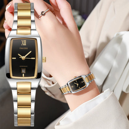 Luxury Stainless Steel Bracelet Wristwatch for Ladies