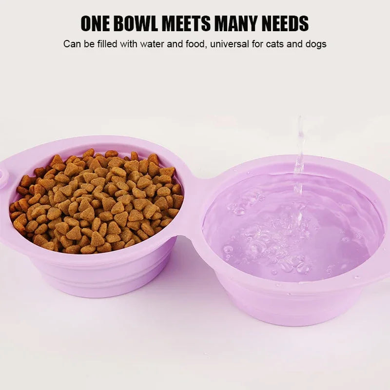 350mL Silicone Dog & Cat Travel Bowl | Portable