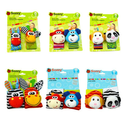 Baby Rattles Toys Animal Socks Series 2