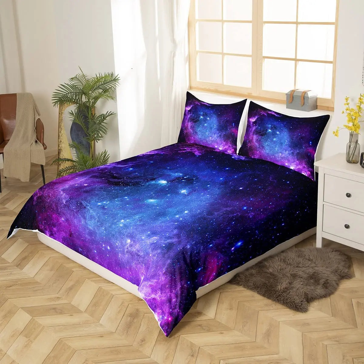 Galaxy Duvet Cover Set | Starry Sky Bedding for Kids & Teens