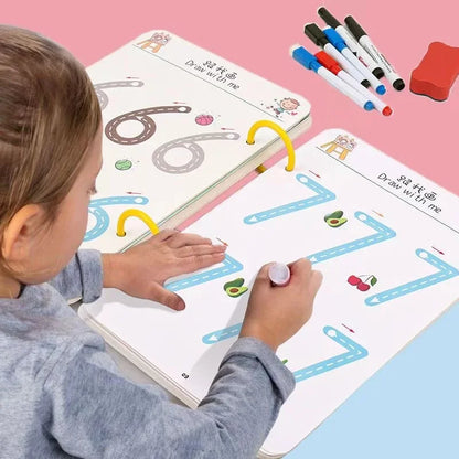 Montessori Drawing & Learning Toy Set – Pen Control & Math Game