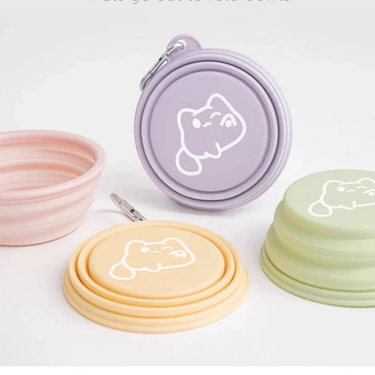 Portable Folding Silicone Pet Bowl