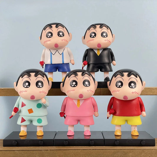 5 pcs Crayon Shin-chan Figure Set