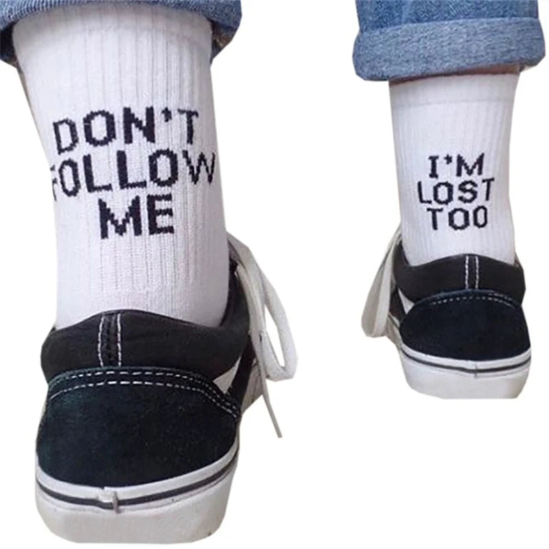 DON`T FOLLOW ME I AM LOST TOO Cotton Men's Socks