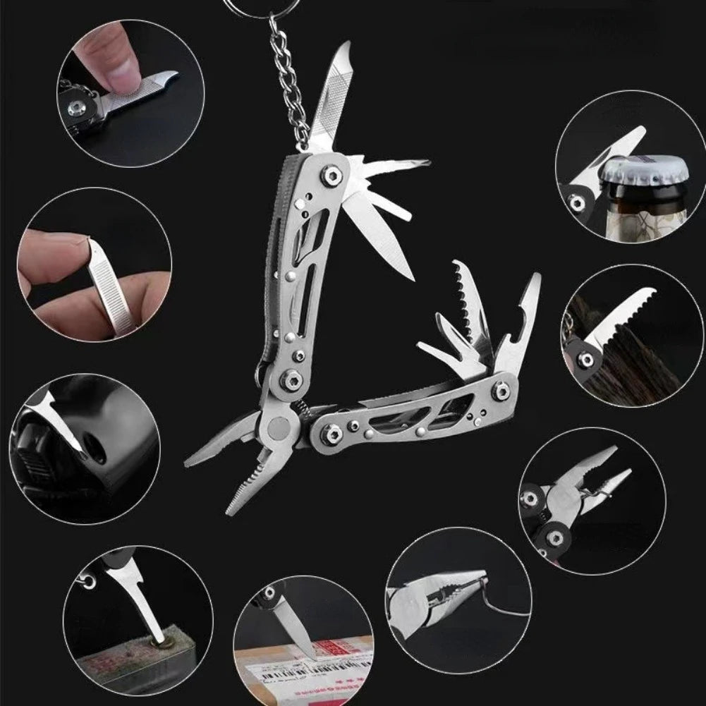 Multifunctional Pliers Pendant Keychain – Outdoor Camp Tool Set