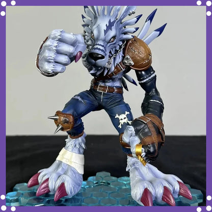 Digimon Garurumon Anime Figure PVC Model Statue Collectible