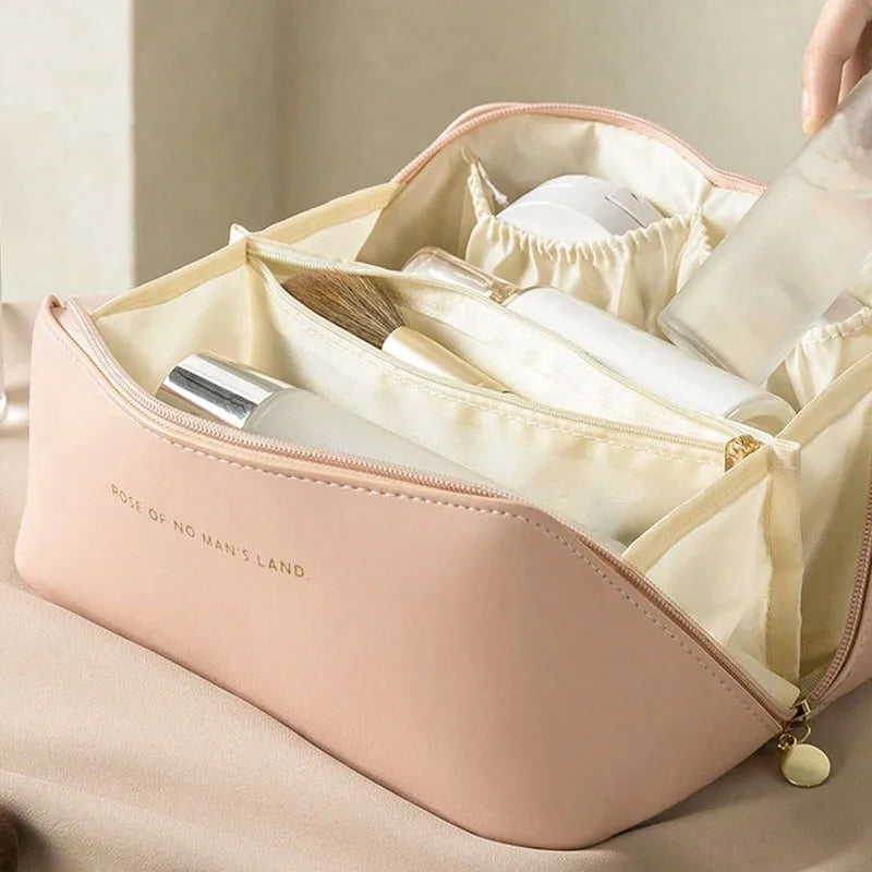 Luxury Makeup Organizer - Female Toiletry Kit Bag, Cosmetic Storage Pouch