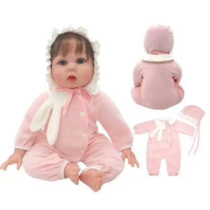 22" Baby Doll Girl Clothes Dress & Sock Set for 55CM Reborn Doll