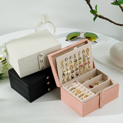 Fashion PU Leather Jewelry Storage Box