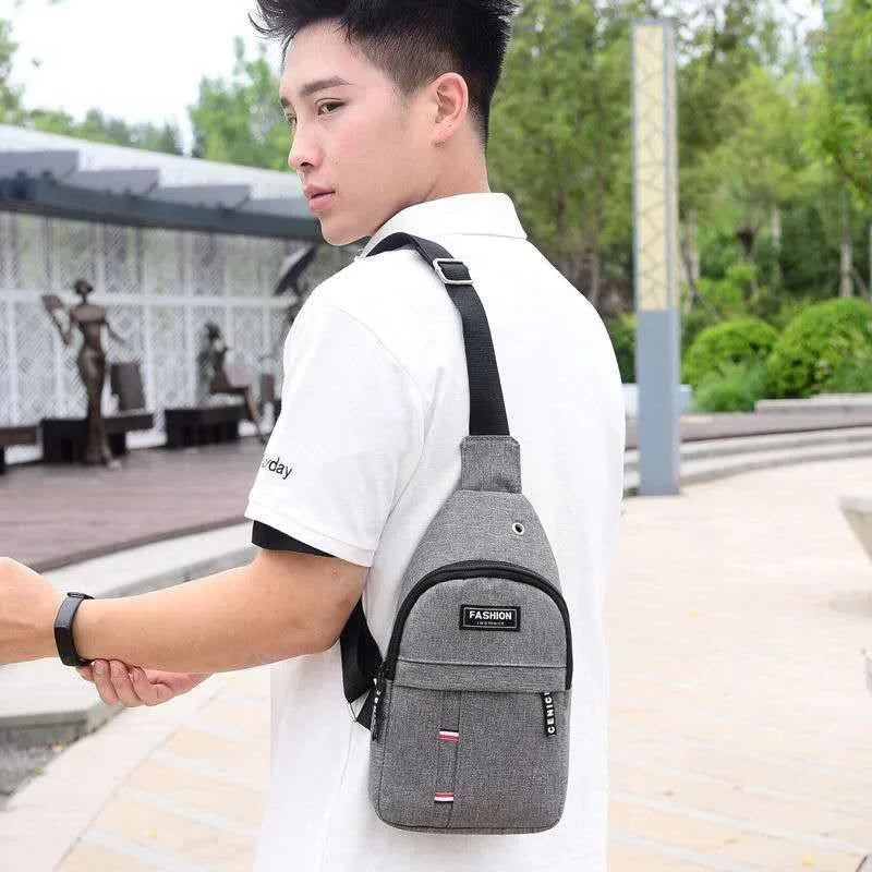 New Chest Bag Messenger Pack for Men | Simple Nylon Fashion