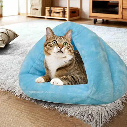 Winter Plush Dog Bed