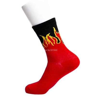 Men’s Fashion Crew Socks | Color on Fire Design