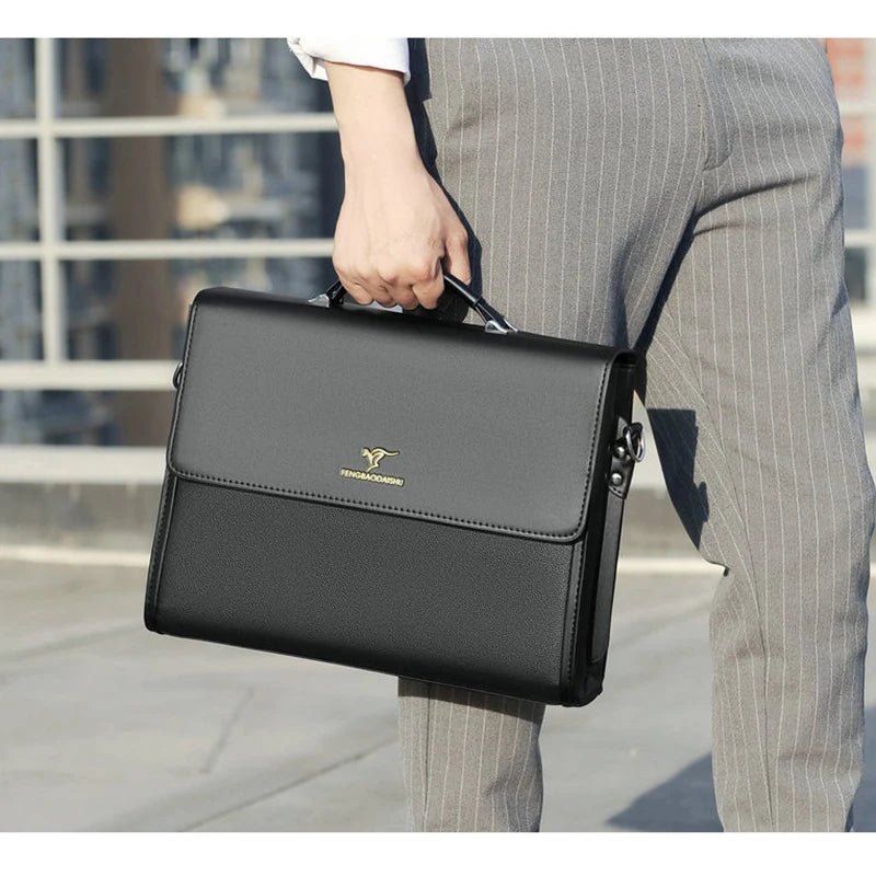 Leather Luxury Briefcases for Men | Designer Business Tote & Crossbody Bag