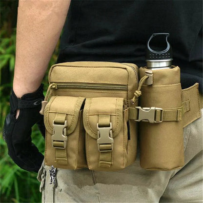 New Tactical Waist Pack | Nylon Hiking Water Bottle & Phone Bag