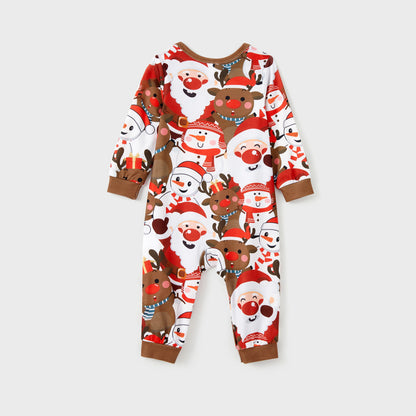 Family Matching Christmas Pajama Set – Red Nose Reindeer