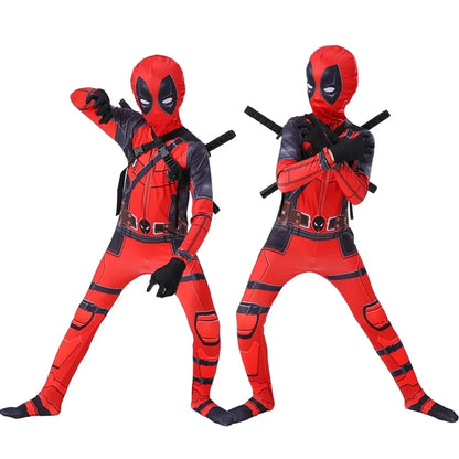 Kids Deadpool Superhero Costume – Jumpsuit & Mask