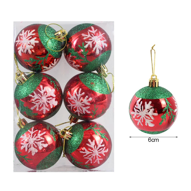 Christmas Ball Ornaments - Xmas Tree Hanging Pendants