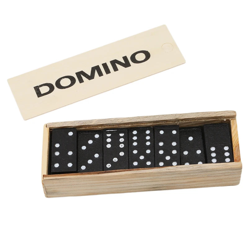 Wooden Domino Board Game – Educational Travel Toy