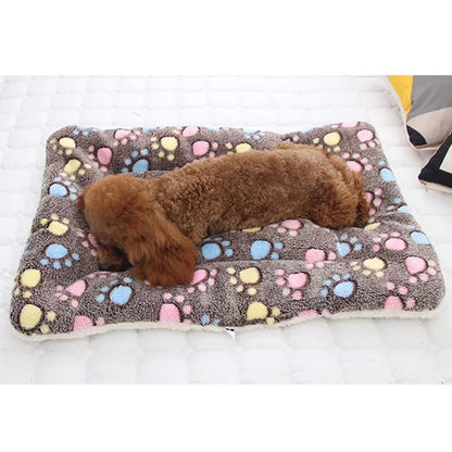 Soft Flannel Pet Blanket - Warm, Thick Cushion for Dogs & Cats