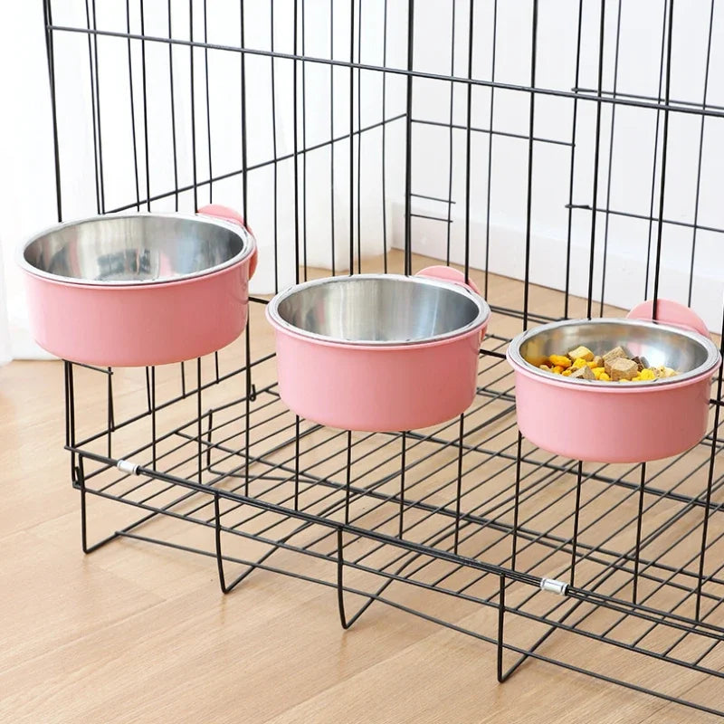 Anti-Tipping Fixed Hanging Dog Bowl