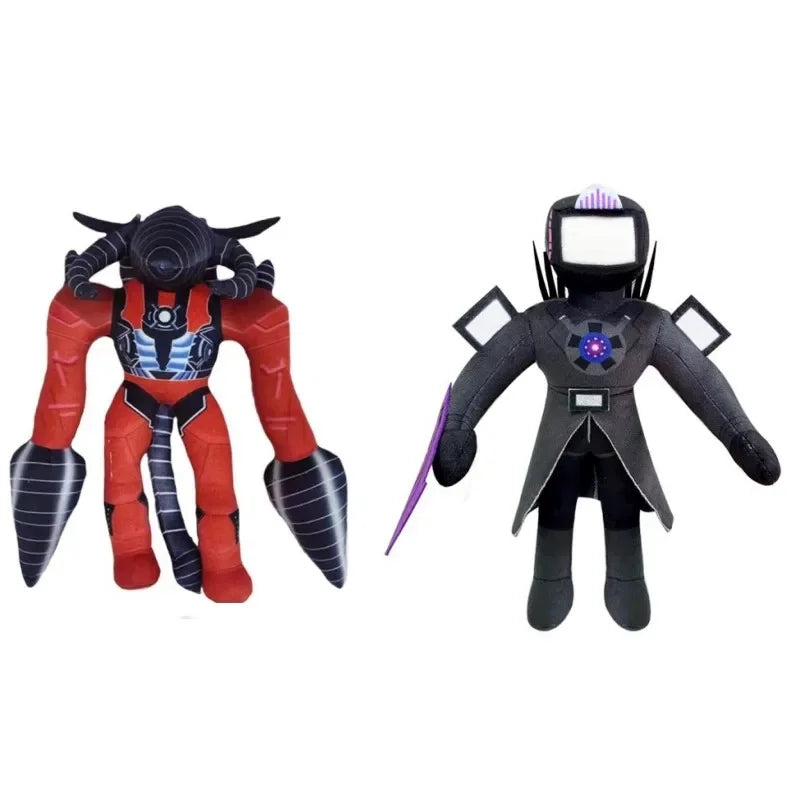 Skibidi Toilet Plush Toys – Titan, TV Man & Cameraman Dolls