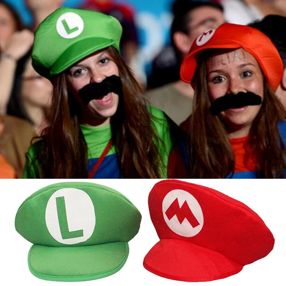 Super Mario Bros Luigi Cosplay Hat – Classic Cartoon Cap