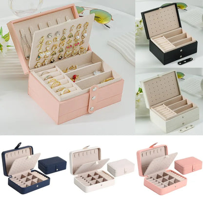 Fashion PU Leather Jewelry Storage Box